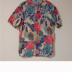 Izod Men's Multicolor Tropical Print Shirt